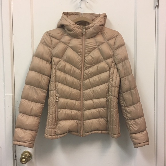 michael kors gold puffer jacket